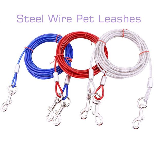 dog collars & leashes 1pcs 3m/5m/10m steel wire pet anti-bite tie out cable outdoor lead belt double leash for small large cat
dog collars & leashes 1pcs 3m/5m/10m steel wire pet anti-bite tie out cable outdoor lead belt double leash for small large cat