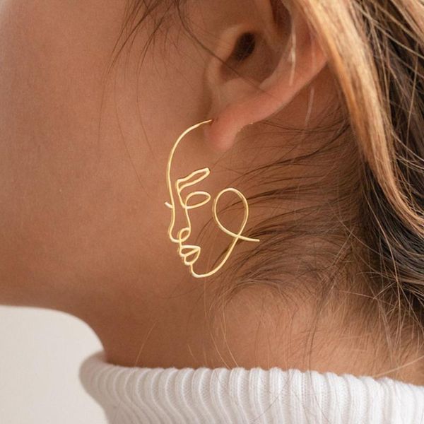 hoop & huggie exaggerated abstract face hoops earrings for women girls modern party anniversary jewelry gift her, Golden;silver
hoop & huggie exaggerated abstract face hoops earrings for women girls modern party anniversary jewelry gift her, Golden;silver