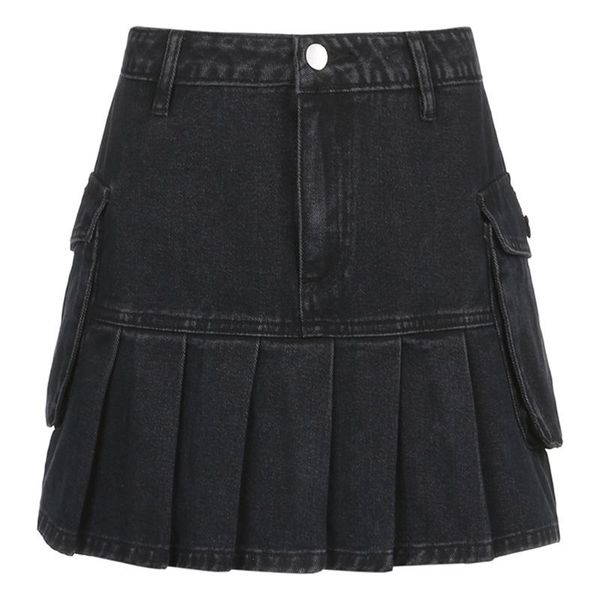 skirts women harajuku high waist black jeans pleated mini denim skirt side flap pocket patchwork ruffle a-line streetwear
skirts women harajuku high waist black jeans pleated mini denim skirt side flap pocket patchwork ruffle a-line streetwear