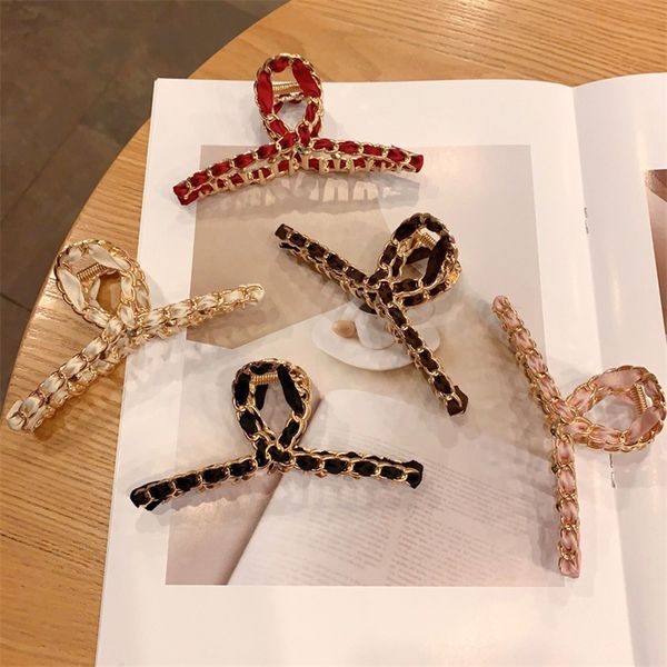 chain alloy jaw clips girls temperament ponytail hair clamps ins exquisite grace hairs claw clip simplicity back of the head 4 5hg q2, Slivery;white
chain alloy jaw clips girls temperament ponytail hair clamps ins exquisite grace hairs claw clip simplicity back of the head 4 5hg q2, Slivery;white