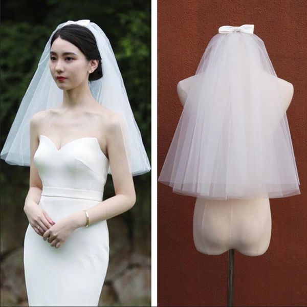 bridal veils bow wedding veil short soft tulle with comb ivory white bride accessories, Black
bridal veils bow wedding veil short soft tulle with comb ivory white bride accessories, Black