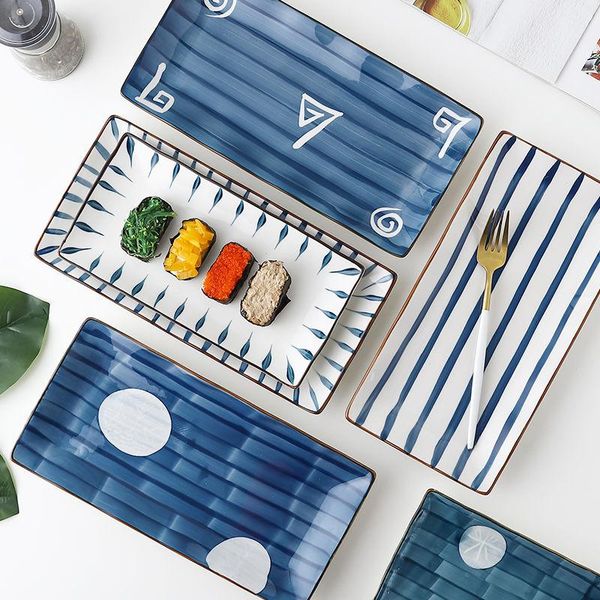 dishes & plates 10inch vintage japanese ceramic family sushi plate rectangular dish dessert snack steamed fish household tableware
dishes & plates 10inch vintage japanese ceramic family sushi plate rectangular dish dessert snack steamed fish household tableware