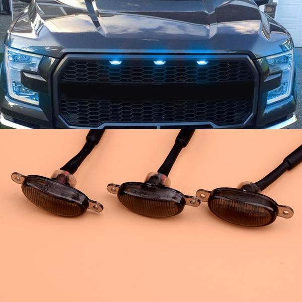 emergency lights 3pcs/set car ice blue led front bumper grill grille drl daytime running fit for f-150 raptor 2010 2011 2012-2021
emergency lights 3pcs/set car ice blue led front bumper grill grille drl daytime running fit for f-150 raptor 2010 2011 2012-2021