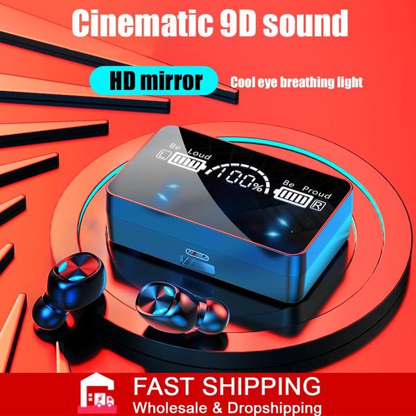 headphones & earphones x3 tws wireless 9d sound hd mirror smart screen long battery breathing light audio game earbuds headset
headphones & earphones x3 tws wireless 9d sound hd mirror smart screen long battery breathing light audio game earbuds headset