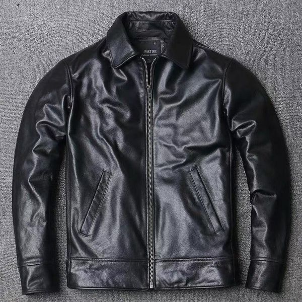 men's leather & faux 2021 autumn winter real jacket men genuine cowhide coats outerwear motorcycle biker male jackets mens coat e437, Black
men's leather & faux 2021 autumn winter real jacket men genuine cowhide coats outerwear motorcycle biker male jackets mens coat e437, Black