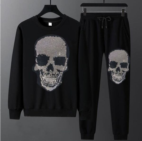 autumn and winter men's hoodies pants rhinestone tracksuit casual soft apparels, Gray
autumn and winter men's hoodies pants rhinestone tracksuit casual soft apparels, Gray