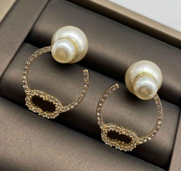 fashion have stamps pearl and diamond stud earrings aretes for lady women party wedding lovers gift engagement jewelry for bride with box ps, Golden
fashion have stamps pearl and diamond stud earrings aretes for lady women party wedding lovers gift engagement jewelry for bride with box ps, Golden