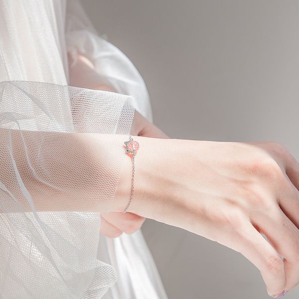 cat powder crystal bracelet female han edition student contracted personality transit bracelet for peach blossom bracelet, Silver
cat powder crystal bracelet female han edition student contracted personality transit bracelet for peach blossom bracelet, Silver