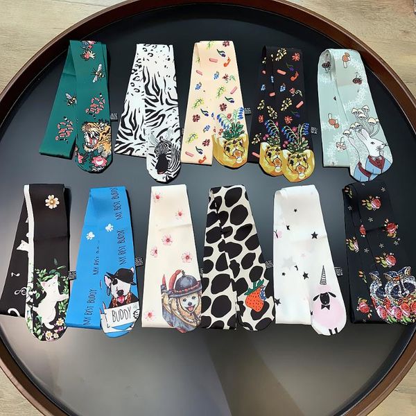 scarves colors cartoon animal skinny bagsilk scarf women foulard tie fashion head for ladies chustka na glowe, Blue;gray
scarves colors cartoon animal skinny bagsilk scarf women foulard tie fashion head for ladies chustka na glowe, Blue;gray