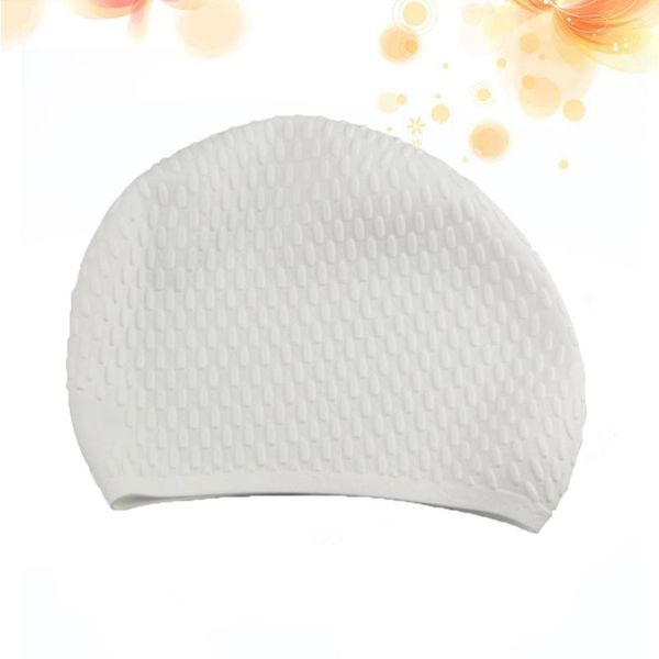 swimming caps useful silicone cap practical waterproof swim pool hat long hair ear protection for female (white)
swimming caps useful silicone cap practical waterproof swim pool hat long hair ear protection for female (white)