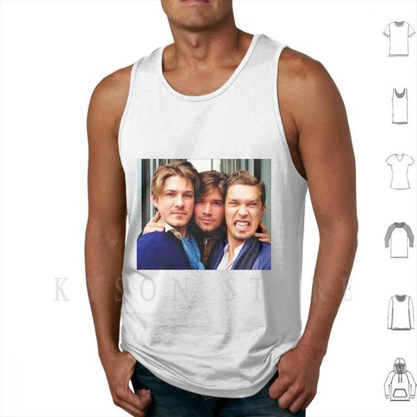 hanson tank vest sleeveless band music pop 90s nineties mmmbop stars musician, White;black
hanson tank vest sleeveless band music pop 90s nineties mmmbop stars musician, White;black