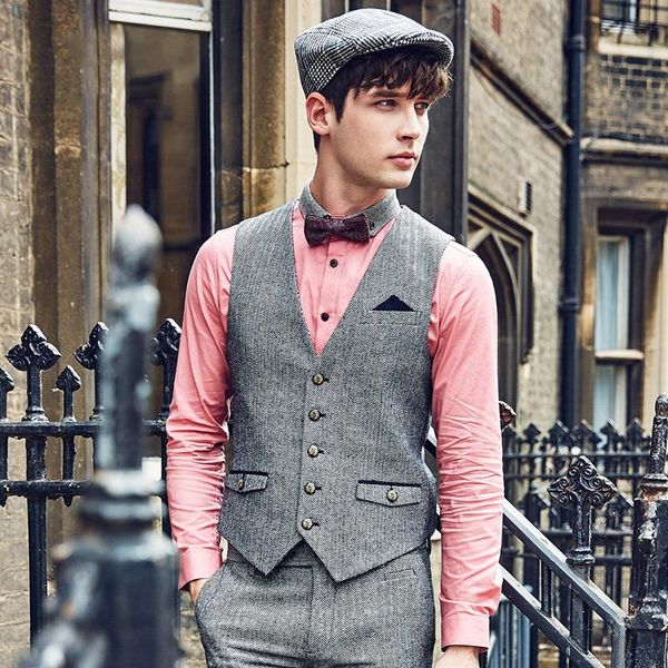 men's vests brand men clothing autumn winter business causal retro mens slim fit suit vest waistcoat formal wedding gilet classic, Black;white
men's vests brand men clothing autumn winter business causal retro mens slim fit suit vest waistcoat formal wedding gilet classic, Black;white