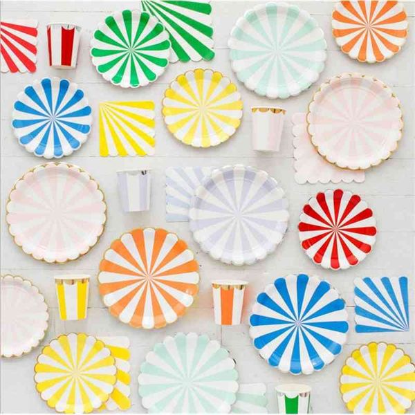 new gilded disc striped set high-grade disposable tableware paper cup afternoon tea cake plate
new gilded disc striped set high-grade disposable tableware paper cup afternoon tea cake plate