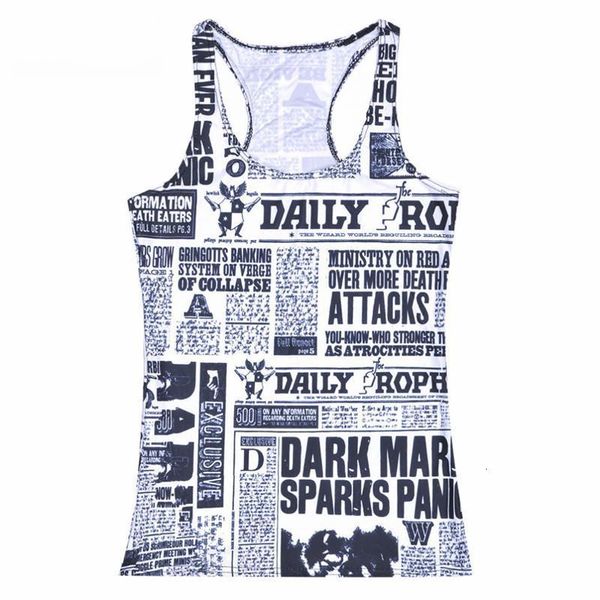 summer women blouses strapless sleeveless digital print casual news newspapers words tank ladies tank vest, White
summer women blouses strapless sleeveless digital print casual news newspapers words tank ladies tank vest, White