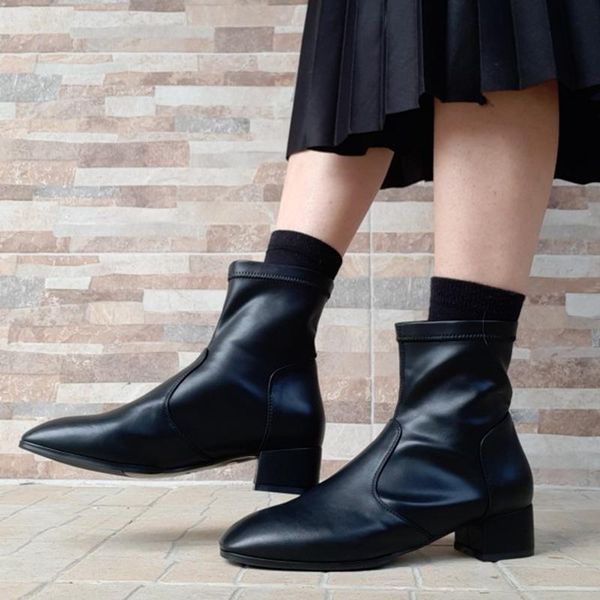 boots ins women ankle plus size 22-26.5 cm length fashion shoes thick heeled booties sheepskin insole + lining, Black
boots ins women ankle plus size 22-26.5 cm length fashion shoes thick heeled booties sheepskin insole + lining, Black