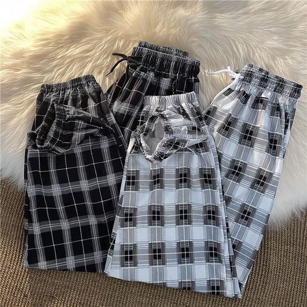 women's pants & capris summer internet celebrity super lattice loose female korean style handsome fried street casual sports jogge, Black;white
women's pants & capris summer internet celebrity super lattice loose female korean style handsome fried street casual sports jogge, Black;white