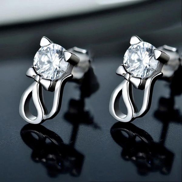 stud caoshi delicate design women earrings with cat shape stylish jewelry shiny crystal aesthetic girl young lady accessories, Golden;silver
stud caoshi delicate design women earrings with cat shape stylish jewelry shiny crystal aesthetic girl young lady accessories, Golden;silver