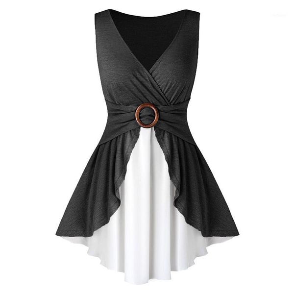 women's blouses & shirts 2021 women splicing basic soft summer v-neck casual high waist sleeveless long blouse waistcoat, White
women's blouses & shirts 2021 women splicing basic soft summer v-neck casual high waist sleeveless long blouse waistcoat, White