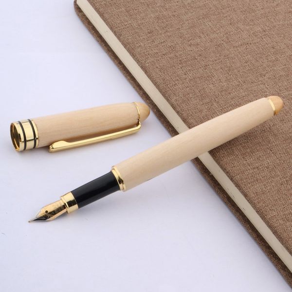 white wilg wood filling inkt pen beautiful gold clip medium nib 0.7mm paper office school supplies
white wilg wood filling inkt pen beautiful gold clip medium nib 0.7mm paper office school supplies