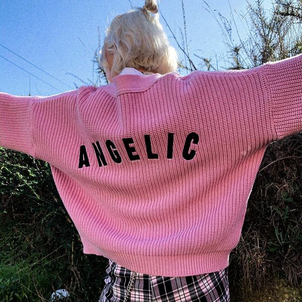 2021 new angel embroidery knitted autumn winter long sleeve loose cardigan sweater vintage streetwear women coat 1fta, White;black
2021 new angel embroidery knitted autumn winter long sleeve loose cardigan sweater vintage streetwear women coat 1fta, White;black