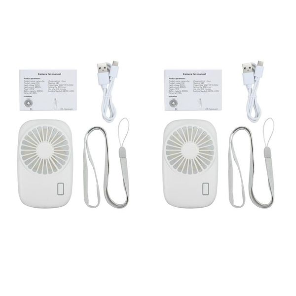 electric fans 2pcs portable usb mini fan rechargeable cooling handheld neck air conditioner with lanyard white
electric fans 2pcs portable usb mini fan rechargeable cooling handheld neck air conditioner with lanyard white