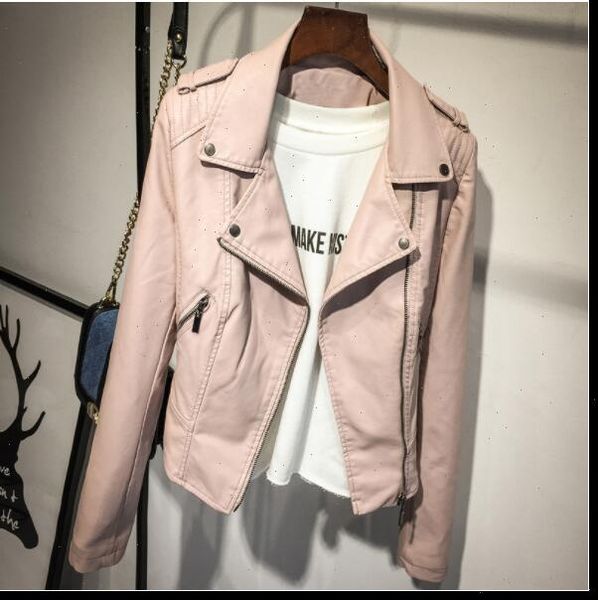 faux leather pu motorcycle leather jacket female autumn new fashion jacket pink black zip jacket 2021 new coat
faux leather pu motorcycle leather jacket female autumn new fashion jacket pink black zip jacket 2021 new coat