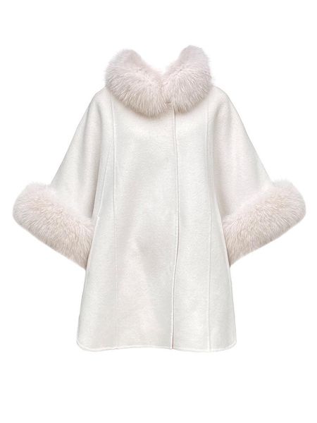 women's fur & faux arlenesain fur-collared cape coat short white women winter, Black
women's fur & faux arlenesain fur-collared cape coat short white women winter, Black