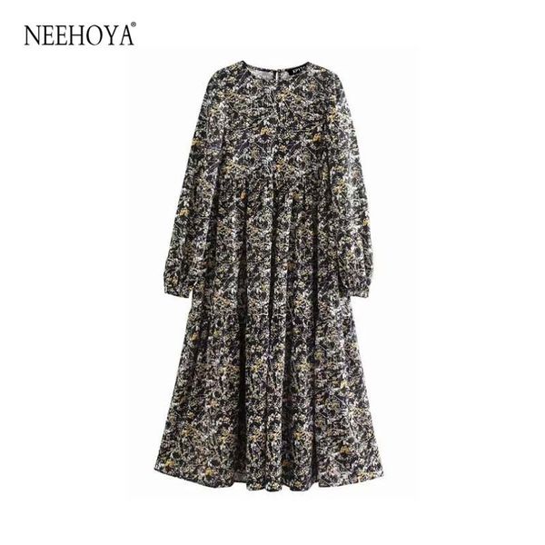 casual dresses vintage elegant floral print pleated midi dress women 2021 fashion o neck long sleeve female vestidos mujer, Black;gray
casual dresses vintage elegant floral print pleated midi dress women 2021 fashion o neck long sleeve female vestidos mujer, Black;gray