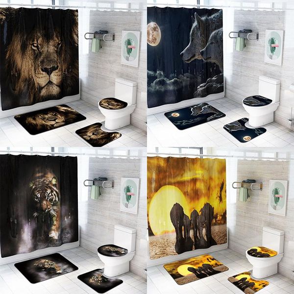 shower curtains 3d animal print curtain set mat bathroom waterproof tiger elephant toilet cover bath rug
shower curtains 3d animal print curtain set mat bathroom waterproof tiger elephant toilet cover bath rug
