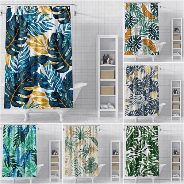 shower curtains tropical leaves curtain waterproof fabric bathroom green plant printed bath covers with hooks
shower curtains tropical leaves curtain waterproof fabric bathroom green plant printed bath covers with hooks