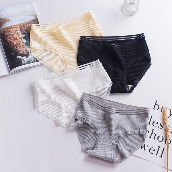 women's panties soft breathable mid-waist solid color lace threaded large size ladies briefs casual, Black;pink
women's panties soft breathable mid-waist solid color lace threaded large size ladies briefs casual, Black;pink