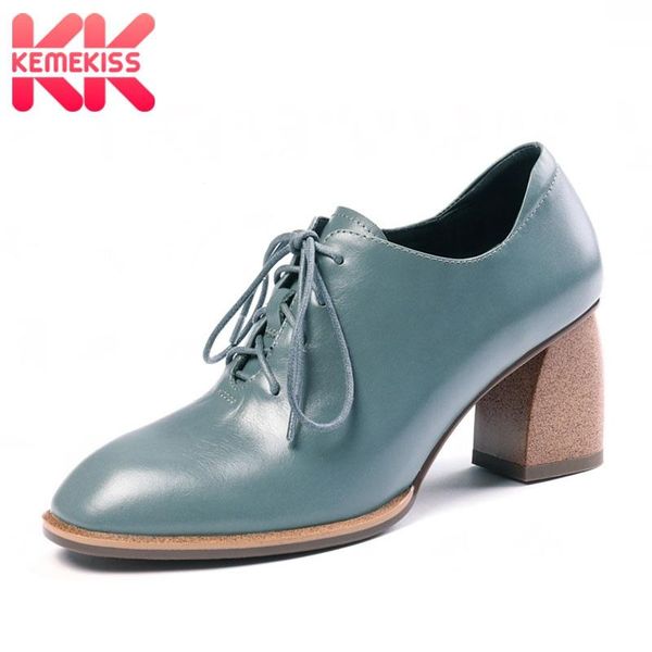 dress shoes kemekiss real leather women pumps casual cross-tied solid color thick heel daily office female footwear size 34-42, Black
dress shoes kemekiss real leather women pumps casual cross-tied solid color thick heel daily office female footwear size 34-42, Black