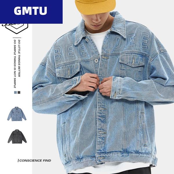 men's jackets autumn cool fashion wash jeans jacket male letter loose casual men's denim men clothing, Black;brown
men's jackets autumn cool fashion wash jeans jacket male letter loose casual men's denim men clothing, Black;brown