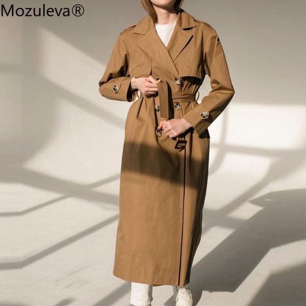 women's trench coats 2021 women long coat with belt turn down collar drouble breasted khaki femme casaco abrigo streetwear, Tan;black 
women's trench coats 2021 women long coat with belt turn down collar drouble breasted khaki femme casaco abrigo streetwear, Tan;black