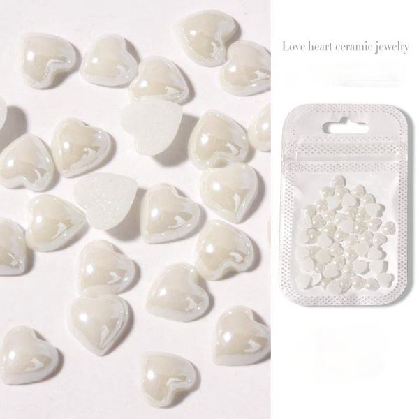 nail art decorations 50pcs love jewelry peach heart porcelain white flat bottom ceramic three-dimensional decoration, Silver;gold
nail art decorations 50pcs love jewelry peach heart porcelain white flat bottom ceramic three-dimensional decoration, Silver;gold