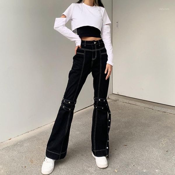 women's jeans fashion summer streetwear high waist female denim flare pants punk style y2k egirl black vintage casual trousers, Blue
women's jeans fashion summer streetwear high waist female denim flare pants punk style y2k egirl black vintage casual trousers, Blue