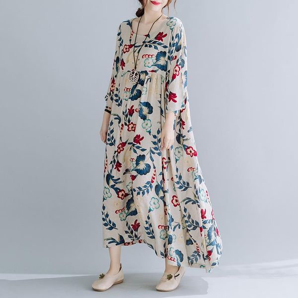 casual dresses plus size cotton linen vintage floral women loose long woman summer dress elegant clothes 2021 sundress ft908, Black;gray
casual dresses plus size cotton linen vintage floral women loose long woman summer dress elegant clothes 2021 sundress ft908, Black;gray