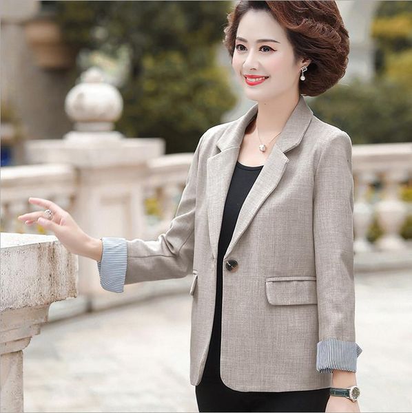 women's suits & blazers blazer coat spring middle age mother clothing fashion women jacket plus size 2021, White;black
women's suits & blazers blazer coat spring middle age mother clothing fashion women jacket plus size 2021, White;black