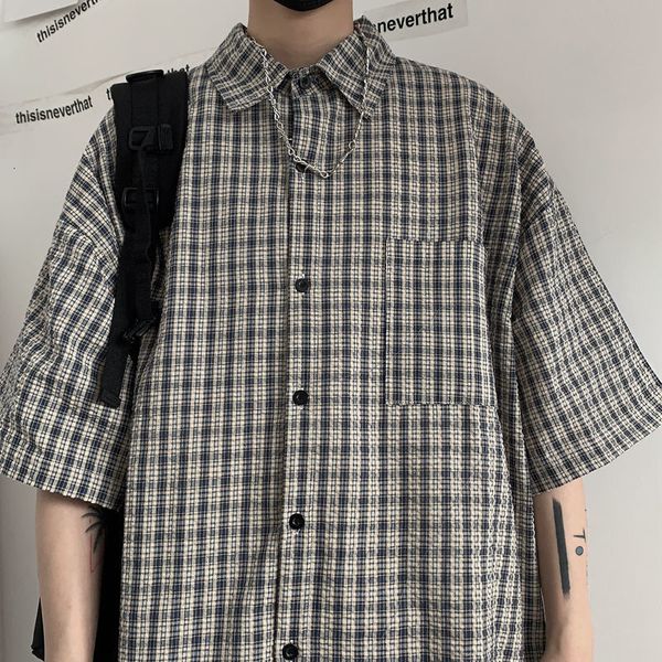 2021 new summer men's fashion lattice printing short-sleeved hawaiian shirt camisa masculina french cuff cotton clothes shirts 5nks, White
2021 new summer men's fashion lattice printing short-sleeved hawaiian shirt camisa masculina french cuff cotton clothes shirts 5nks, White