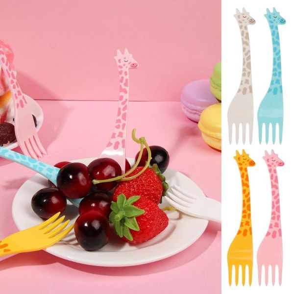 forks 12pcs/set giraffe fruit fork mini cartoon children snack cake dessert plastic pick toothpick salad kids tableware
forks 12pcs/set giraffe fruit fork mini cartoon children snack cake dessert plastic pick toothpick salad kids tableware