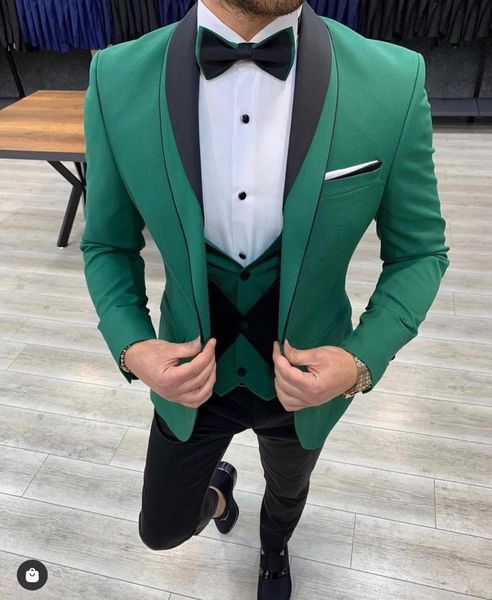 men's suits & blazers suit male green homme suits 3-piece lapel shawl fine fit of groom tuxedo blazer wedding jacket (jacket + pants ve, White;black
men's suits & blazers suit male green homme suits 3-piece lapel shawl fine fit of groom tuxedo blazer wedding jacket (jacket + pants ve, White;black