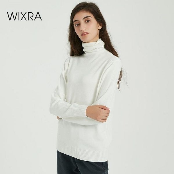 wixra women soft solid knitted sweaters ladies long sleeve casual turtleneck basic sweater pullovers autumn spring classic 210218, White;black
wixra women soft solid knitted sweaters ladies long sleeve casual turtleneck basic sweater pullovers autumn spring classic 210218, White;black