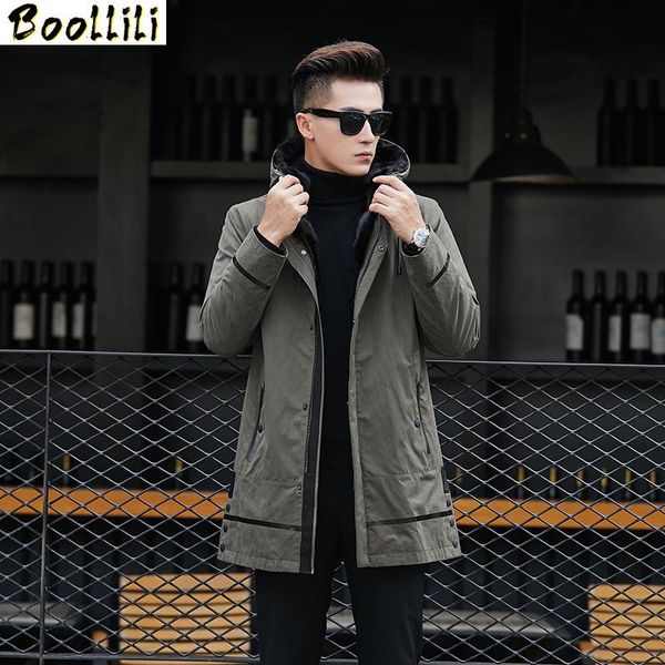men's leather & faux boollili winter jacket men parka real fur coat natural liner warm jackets parkas hombre, Black
men's leather & faux boollili winter jacket men parka real fur coat natural liner warm jackets parkas hombre, Black