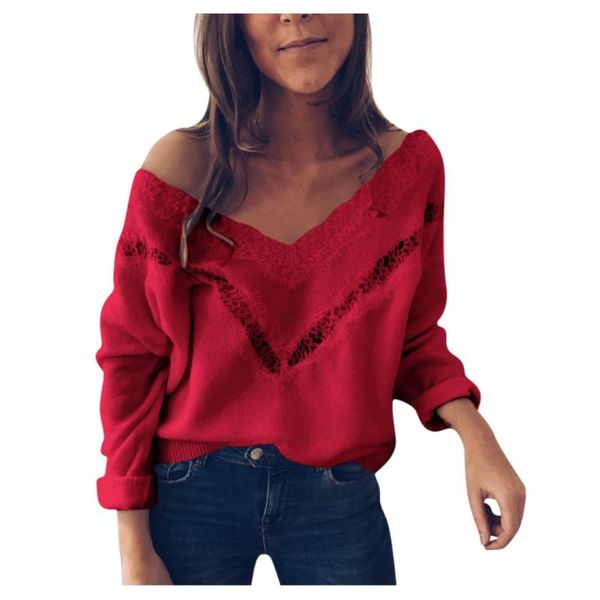 women fashion autumn winter blouse long sleeve casual v neck lace slim pullover loose blusas mujer de moda 2021 clothing, White
women fashion autumn winter blouse long sleeve casual v neck lace slim pullover loose blusas mujer de moda 2021 clothing, White