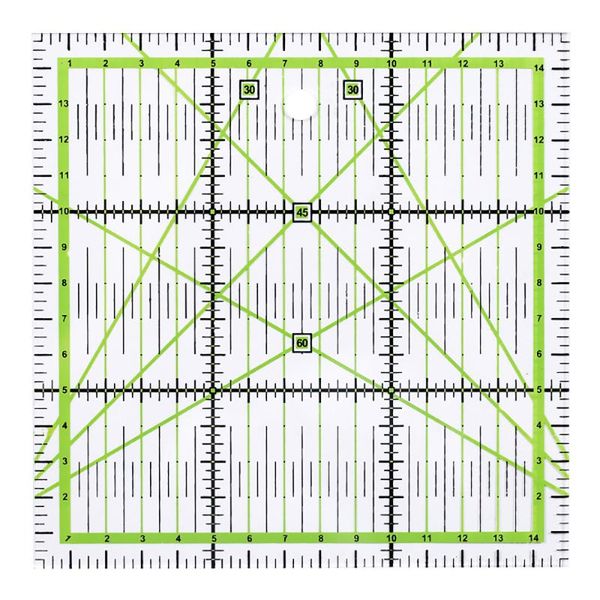 15*15 cm transparent quilting sewing patchwork ruler home art cutting tool tailor craft diy sewing measuring stationary, Black
15*15 cm transparent quilting sewing patchwork ruler home art cutting tool tailor craft diy sewing measuring stationary, Black