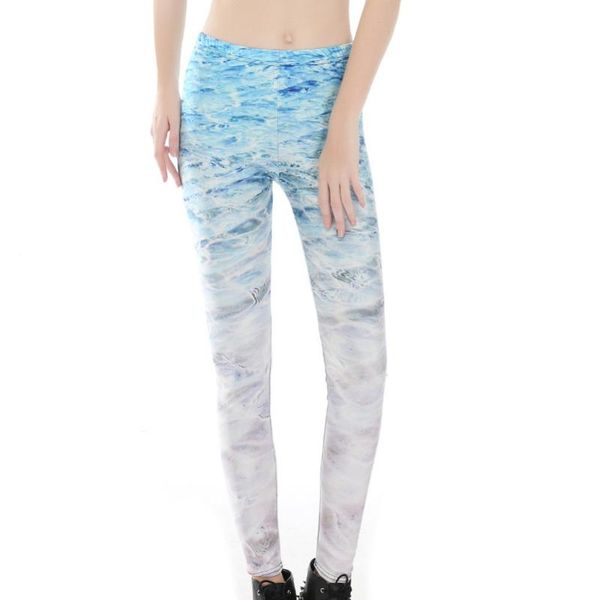 women's leggings light blue sea wave print women slim fit thin elastic polyester cos party pants casual trousers drop, Black
women's leggings light blue sea wave print women slim fit thin elastic polyester cos party pants casual trousers drop, Black