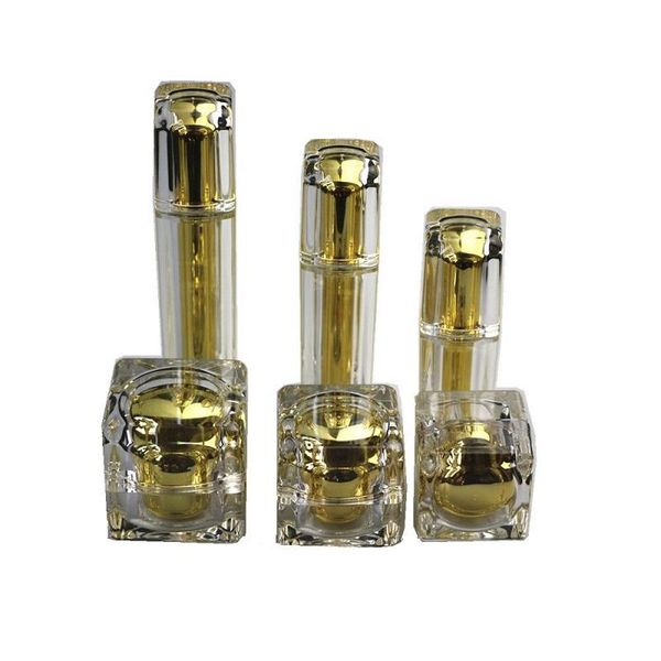 storage bottles & jars 15/30/50/100ml emulsion lotion pump bottle acrylic gold 15/30/50g cream jar cosmetic refillable with 10pcs
storage bottles & jars 15/30/50/100ml emulsion lotion pump bottle acrylic gold 15/30/50g cream jar cosmetic refillable with 10pcs