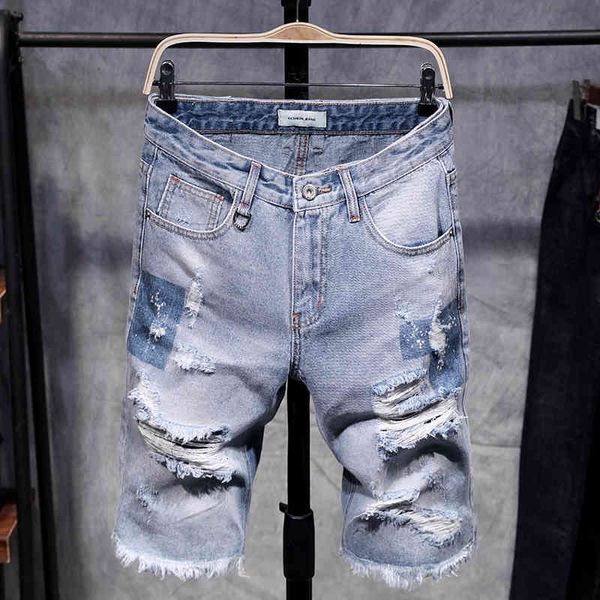 men's shorts modern summer shorts, vintage, destroyed, knee high w76l, White;black
men's shorts modern summer shorts, vintage, destroyed, knee high w76l, White;black