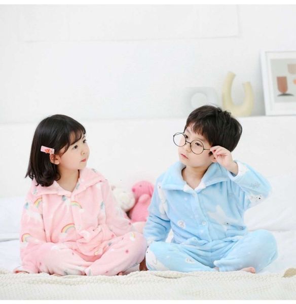 children's pajamas flannel autumn winter boys middle and big girls coral velvet housewear suit, Blue;red
children's pajamas flannel autumn winter boys middle and big girls coral velvet housewear suit, Blue;red