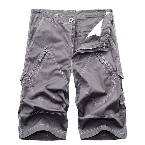 men cargo shorts summer cotton knee length pants male casual trousers fashion clothing plus size 210714, White;black
men cargo shorts summer cotton knee length pants male casual trousers fashion clothing plus size 210714, White;black